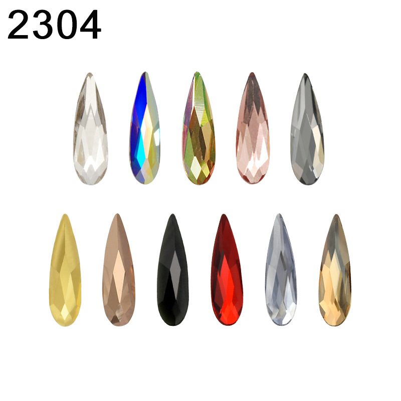 Body Jewelry Flat Back - 2304 gota de chuva com parte