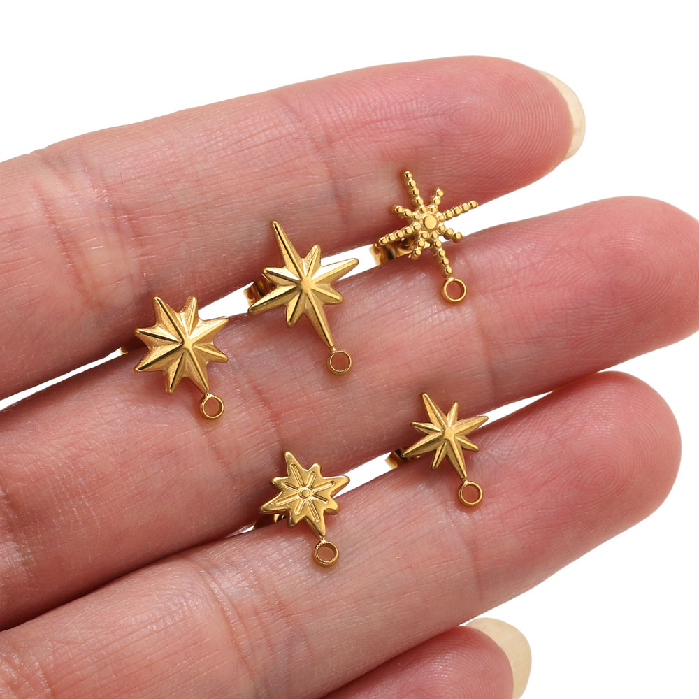 Body Jewelry Tool - 6 Peças de Brincos de Estrela