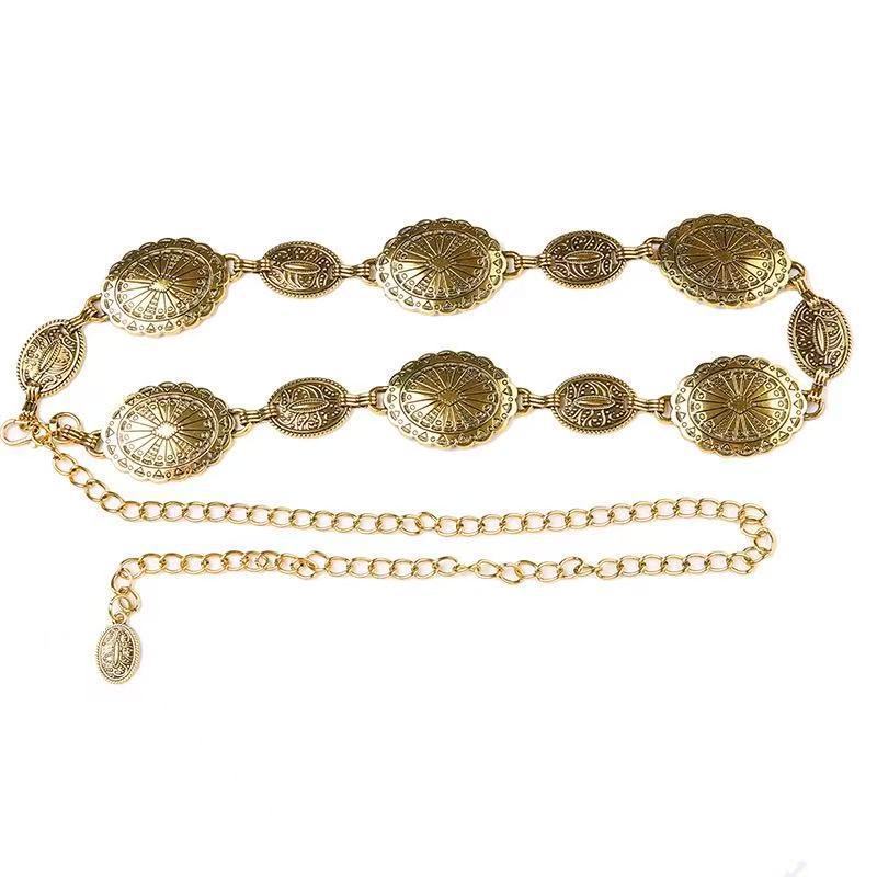 Body Jewelry High End - Cinto de cintura feminino em metal