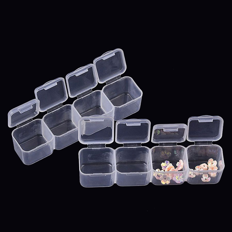 Transparente unhas arte organi - Body Jewelry Organizer avaliação e preço
