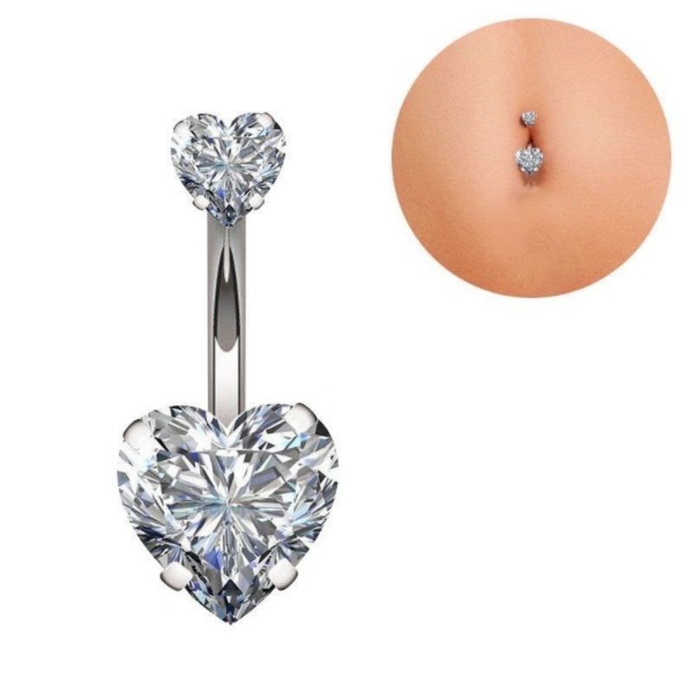Piercings de Umbigo em Aço Ino - Body Jewelry Charms avaliação e preço