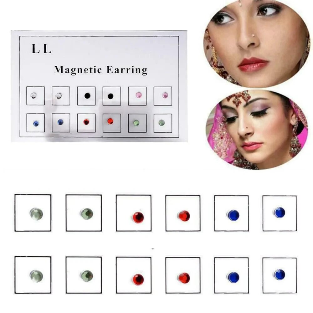 12 pçs/cartão falso tricheiro  - Body Jewelry Ear avaliação e preço