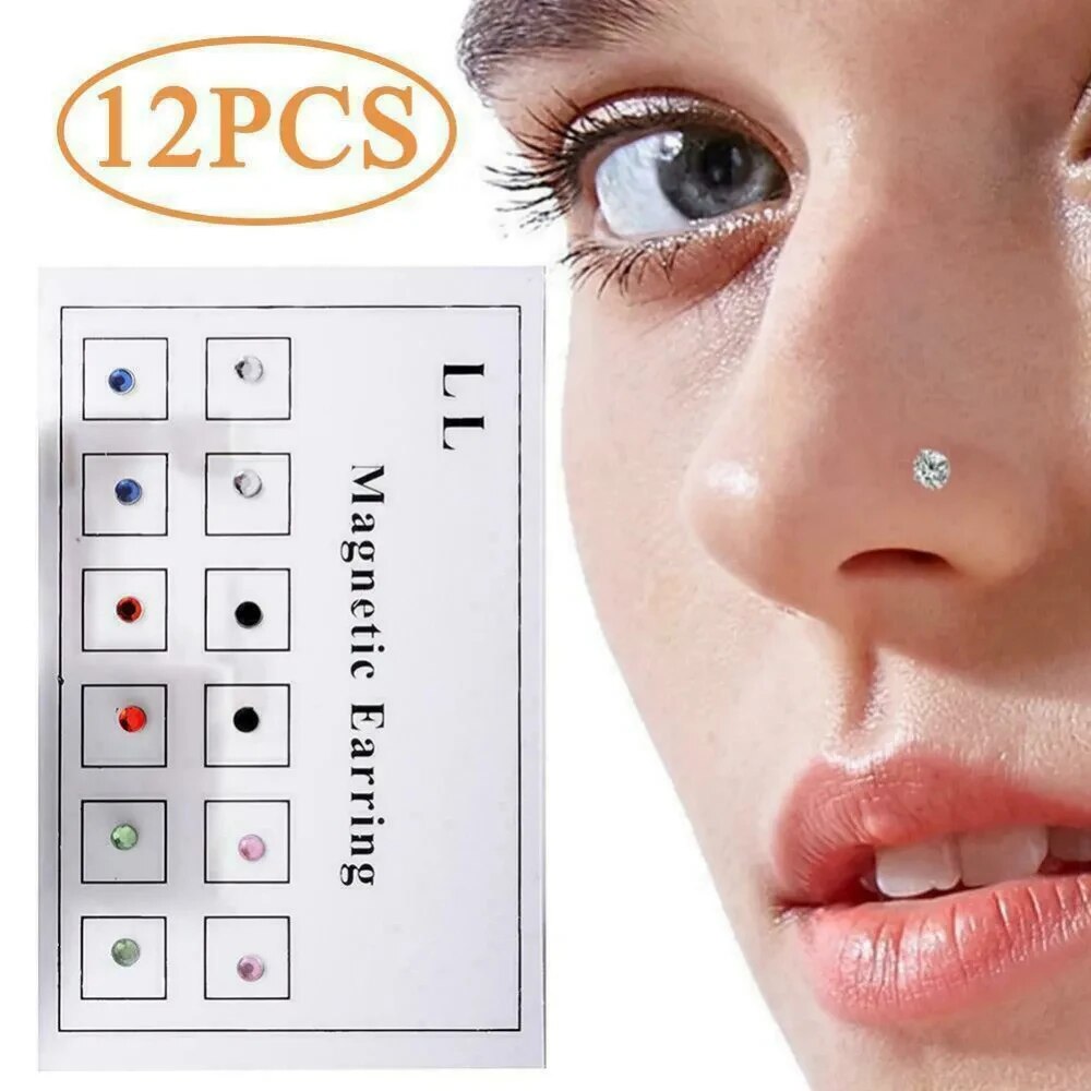 12 pçs/cartão falso tricheiro  - Body Jewelry Ear avaliação e preço