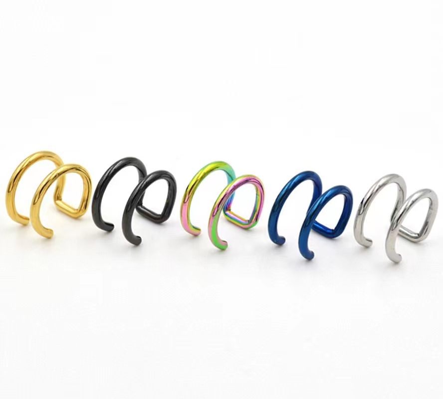 2 Peças de Brincos de Pressão  - Body Jewelry Ear avaliação e preço