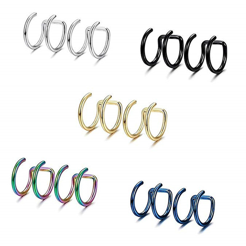 2 Peças de Brincos de Pressão  - Body Jewelry Ear avaliação e preço
