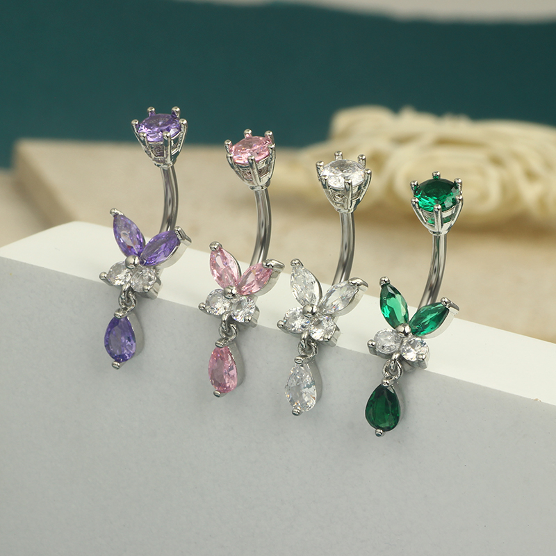 Aço Inoxidável Dangle Borbolet - Body Jewelry Co avaliação e preço