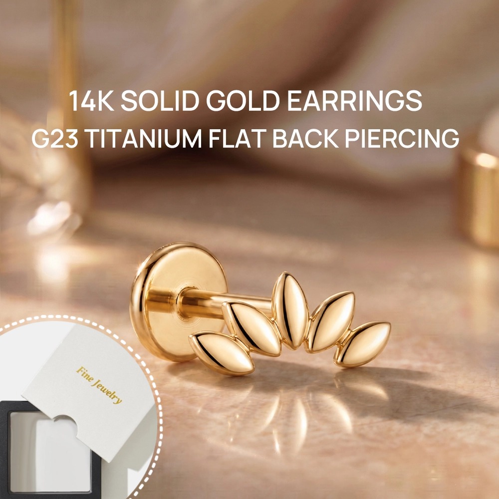 Brinco de Ouro Sólido 14K DIeS - Body Jewelry Ear avaliação e preço
