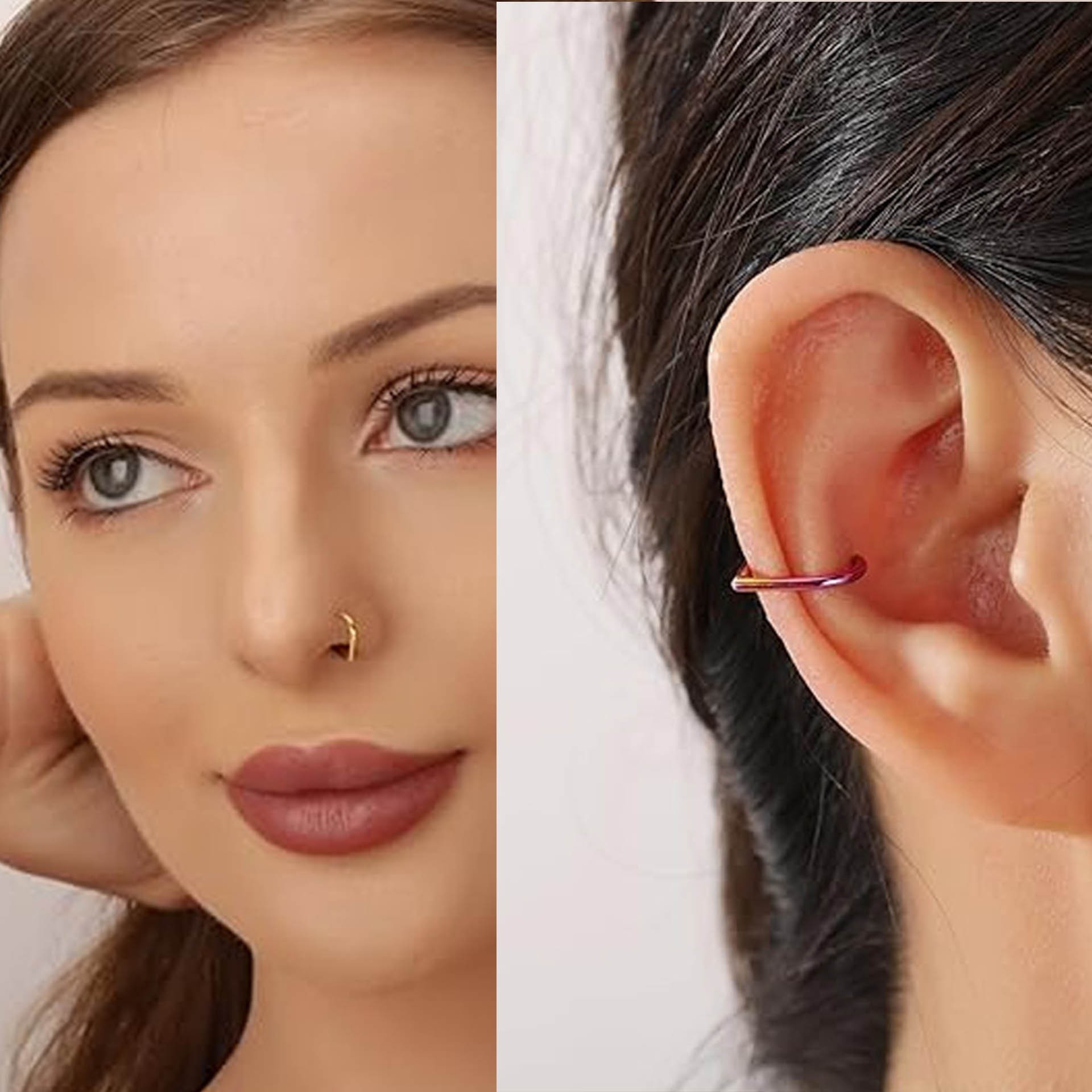 Conjunto de 5 Peças de Argolas - Body Jewelry Ear avaliação e preço