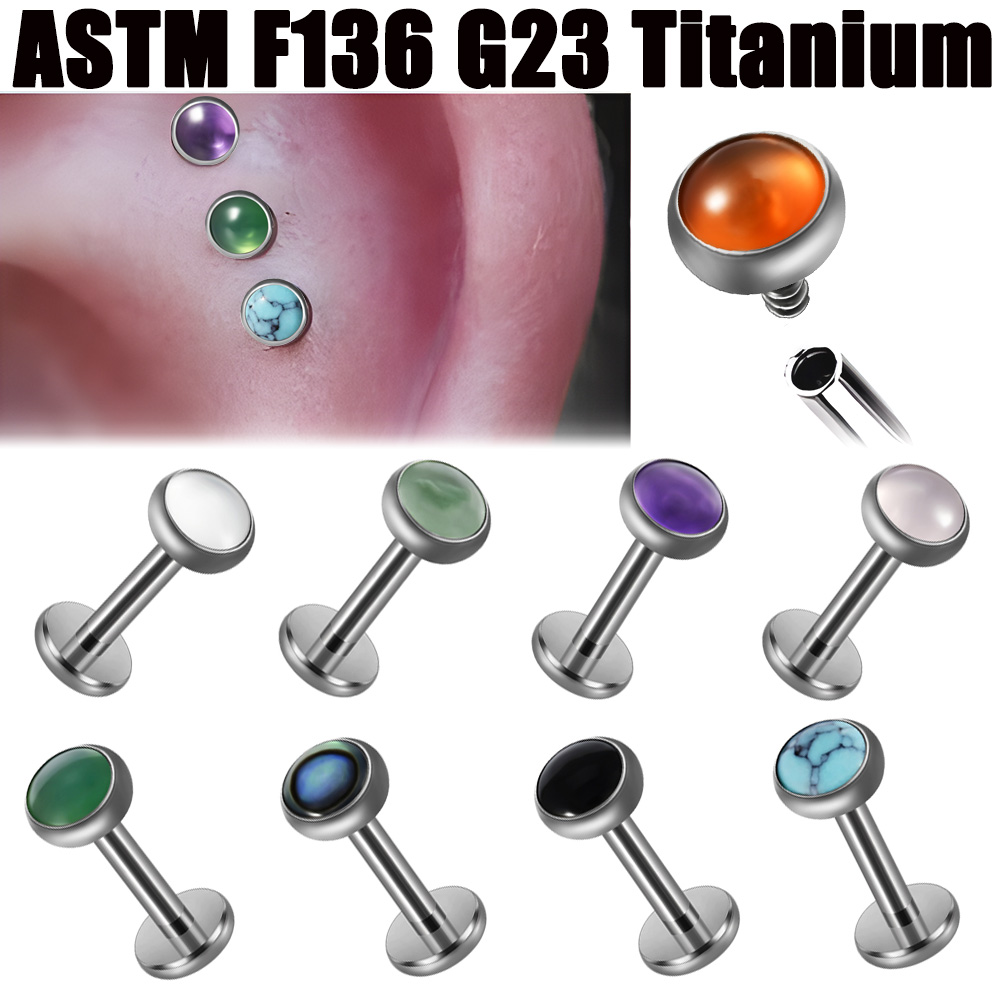 Brinco de cristal de titânio g - Body Jewelry Flat Back avaliação e preço