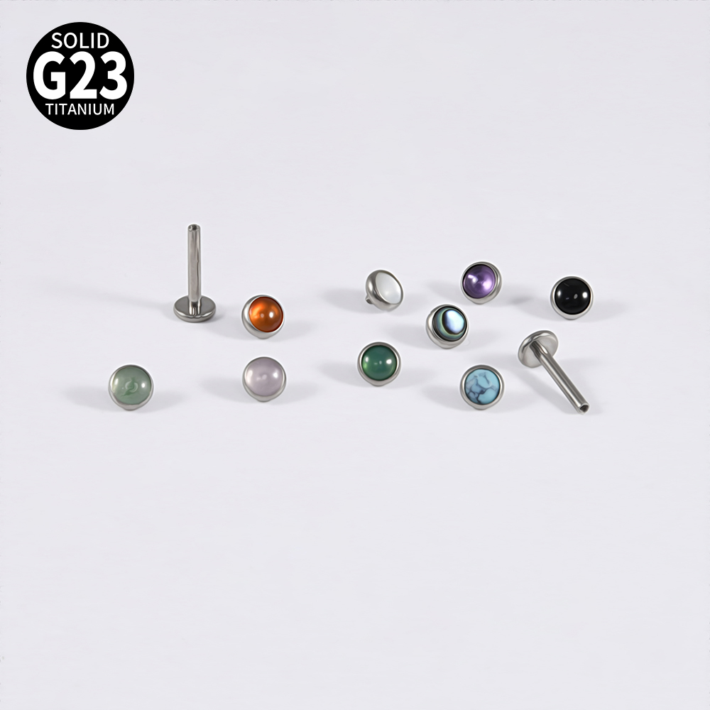 Brinco de cristal de titânio g - Body Jewelry Flat Back avaliação e preço