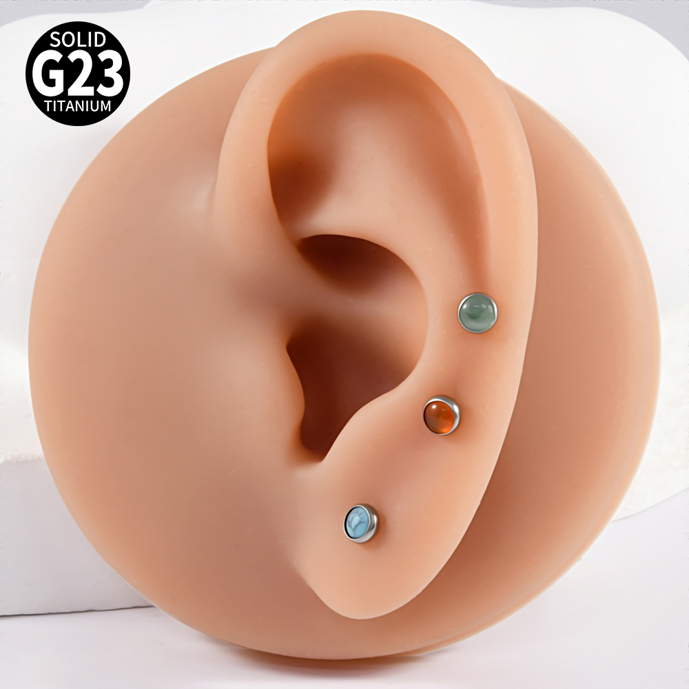 Brinco de cristal de titânio g - Body Jewelry Flat Back avaliação e preço