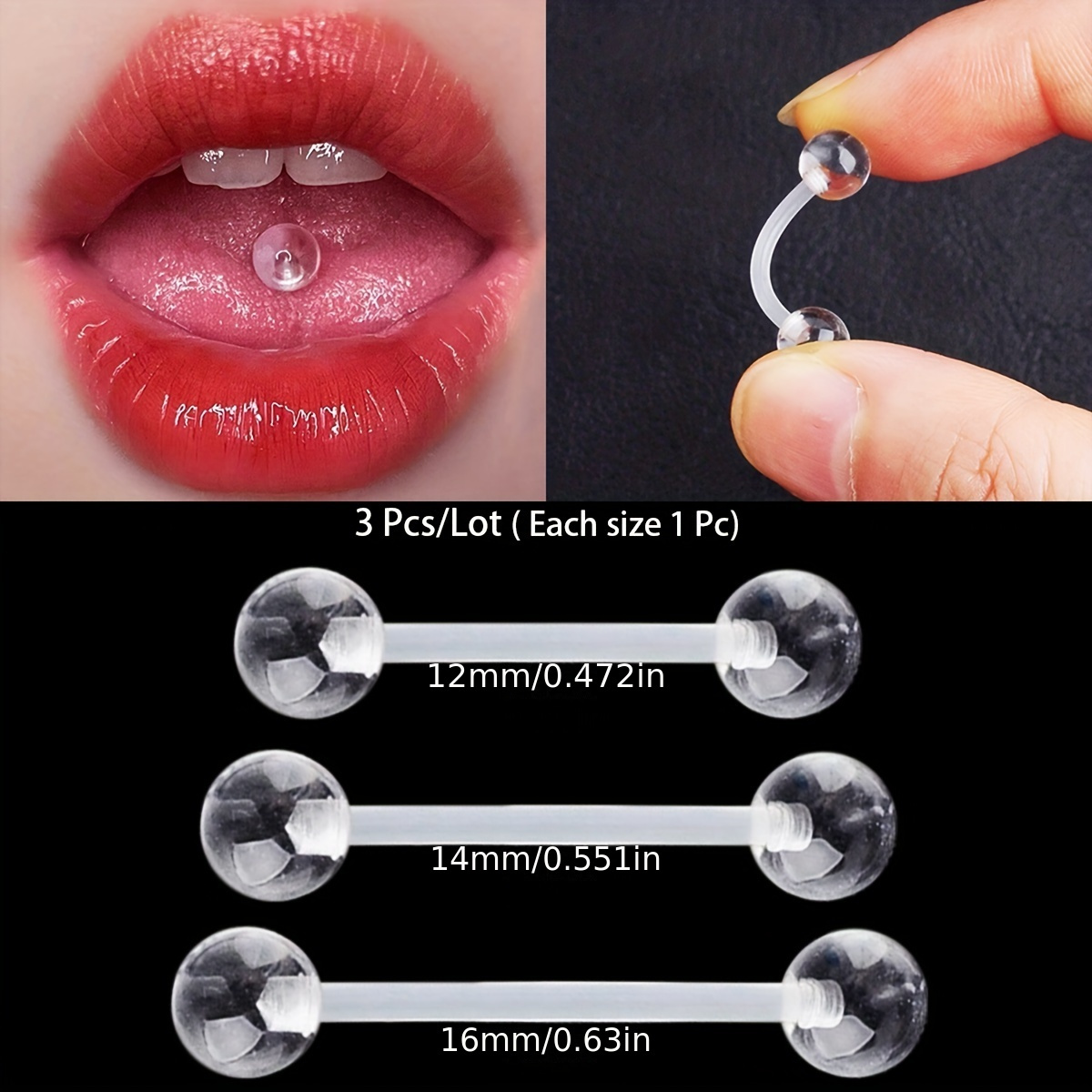 3 pçs/set (cada tamanho 1 pc)  - Body Jewelry Store avaliação e preço