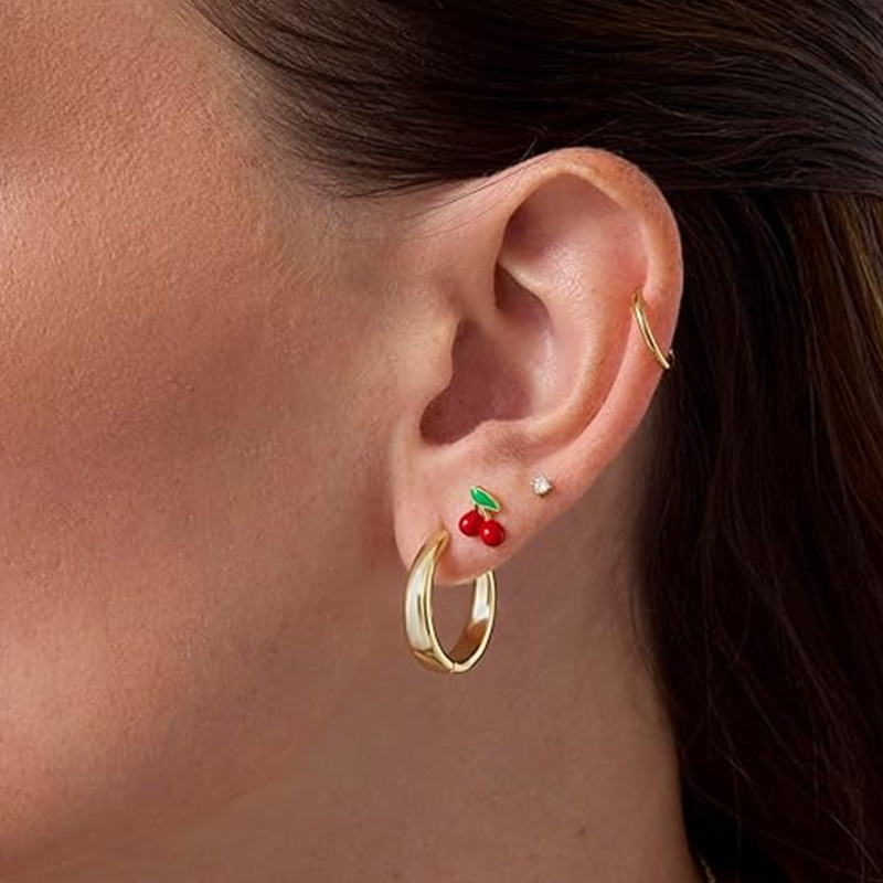 Brincos de cartilagem para mul - Body Jewelry Flat Back avaliação e preço